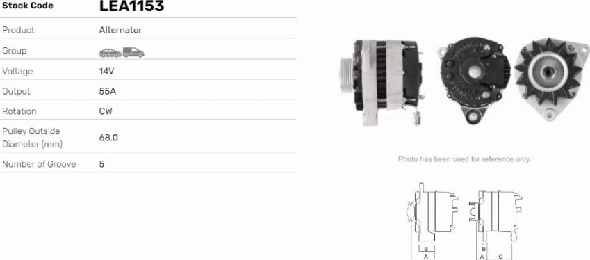 LE Part LEA1153 - Alternateur cwaw.fr