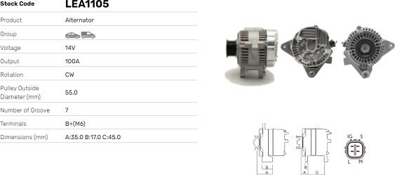 LE Part LEA1105 - Alternateur cwaw.fr