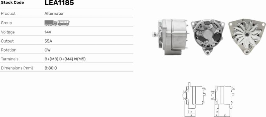 LE Part LEA1185 - Alternateur cwaw.fr