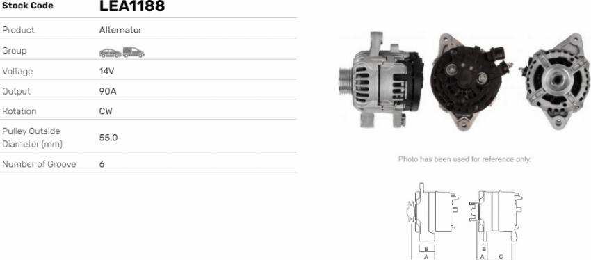 LE Part LEA1188 - Alternateur cwaw.fr