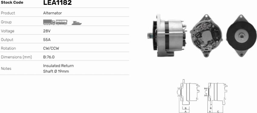 LE Part LEA1182 - Alternateur cwaw.fr