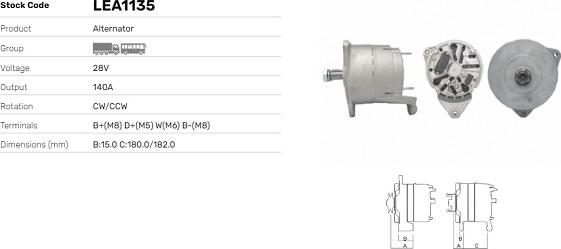 LE Part LEA1135 - Alternateur cwaw.fr