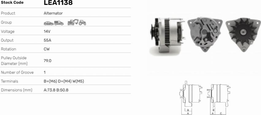 LE Part LEA1138 - Alternateur cwaw.fr