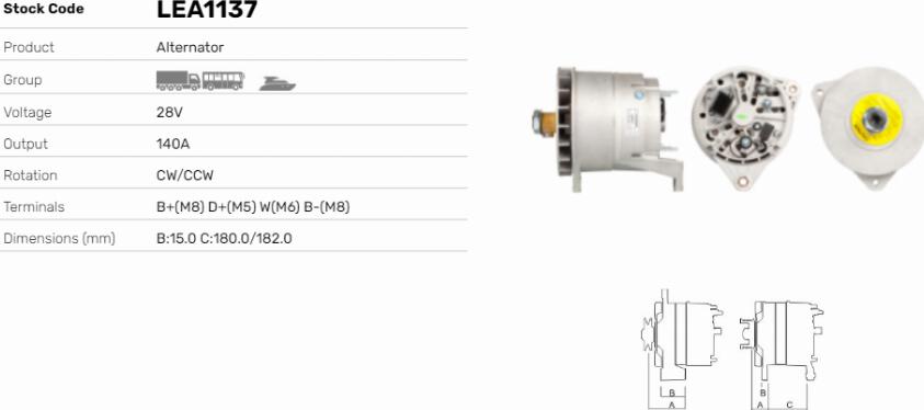 LE Part LEA1137 - Alternateur cwaw.fr