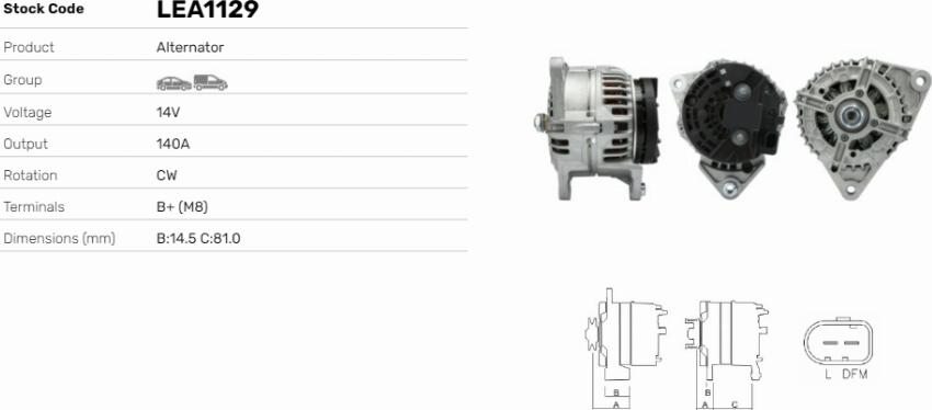 LE Part LEA1129 - Alternateur cwaw.fr