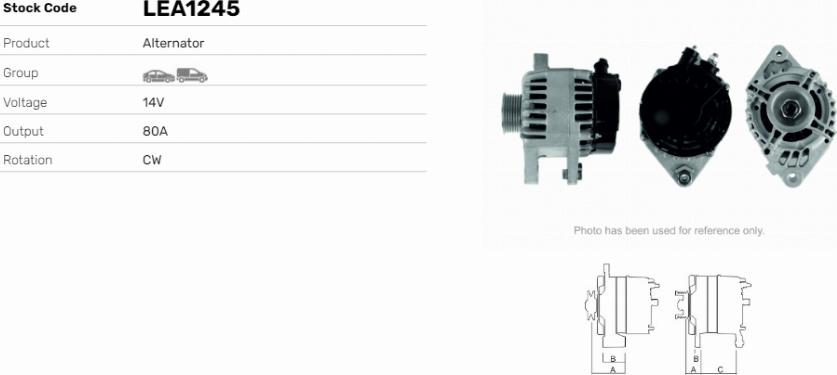 LE Part LEA1245 - Alternateur cwaw.fr