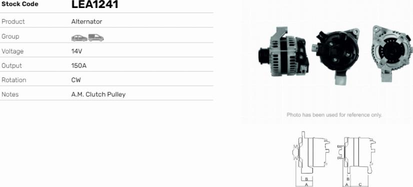 LE Part LEA1241 - Alternateur cwaw.fr