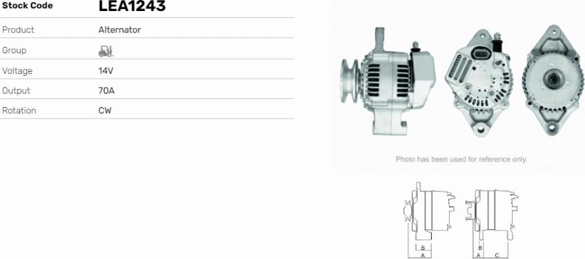 LE Part LEA1243 - Alternateur cwaw.fr