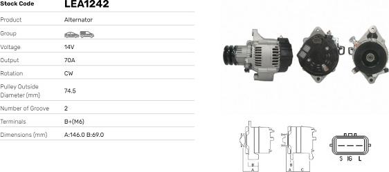 LE Part LEA1242 - Alternateur cwaw.fr