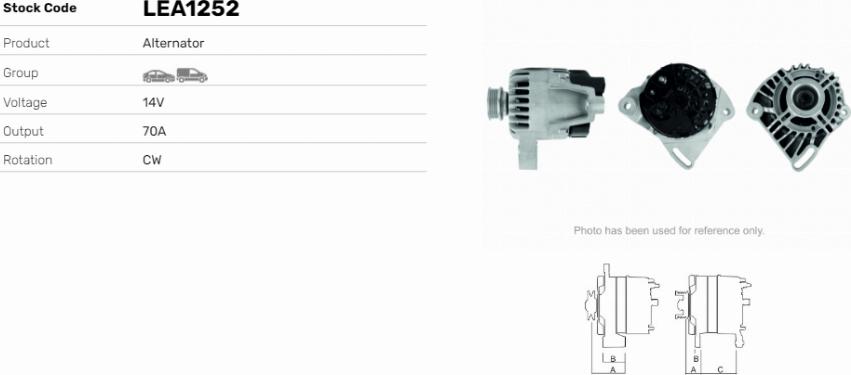 LE Part LEA1252 - Alternateur cwaw.fr