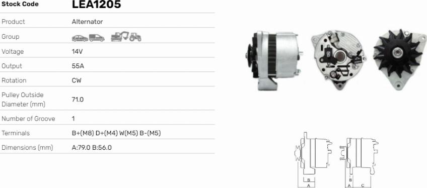 LE Part LEA1205 - Alternateur cwaw.fr