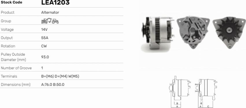 LE Part LEA1203 - Alternateur cwaw.fr