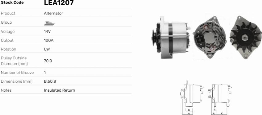 LE Part LEA1207 - Alternateur cwaw.fr