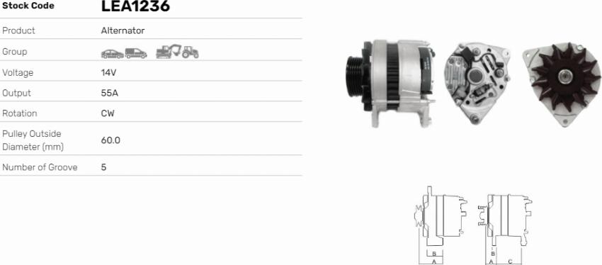 LE Part LEA1236 - Alternateur cwaw.fr