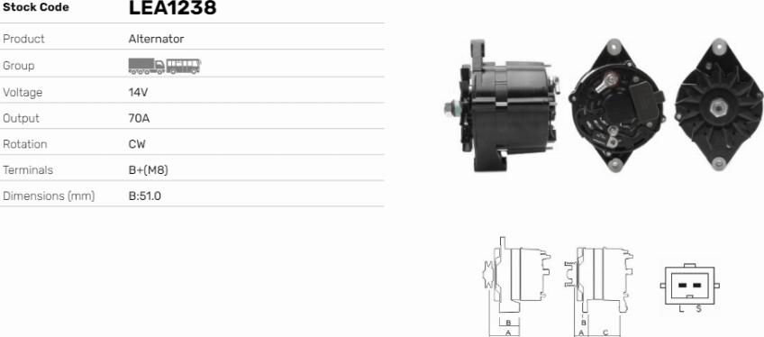 LE Part LEA1238 - Alternateur cwaw.fr