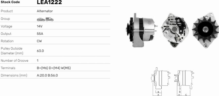 LE Part LEA1222 - Alternateur cwaw.fr