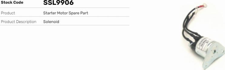 LE Part SSL9906 - Contacteur, démarreur cwaw.fr