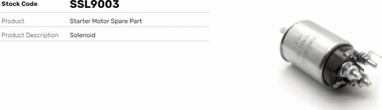 LE Part SSL9003 - Contacteur, démarreur cwaw.fr