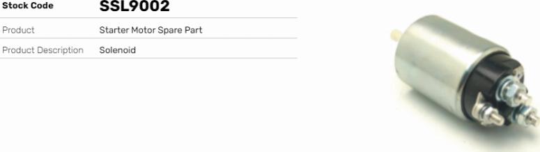 LE Part SSL9002 - Contacteur, démarreur cwaw.fr