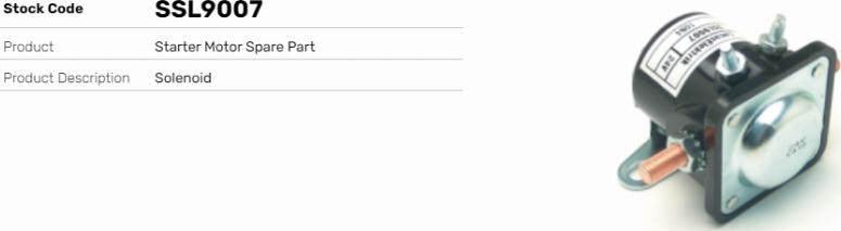 LE Part SSL9007 - Contacteur, démarreur cwaw.fr
