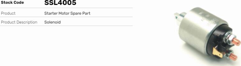 LE Part SSL4005 - Contacteur, démarreur cwaw.fr