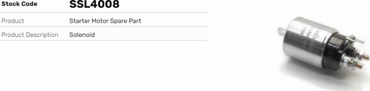 LE Part SSL4008 - Contacteur, démarreur cwaw.fr