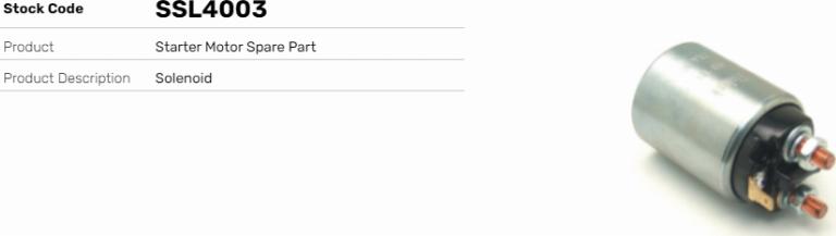 LE Part SSL4003 - Contacteur, démarreur cwaw.fr