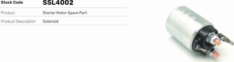 LE Part SSL4002 - Contacteur, démarreur cwaw.fr