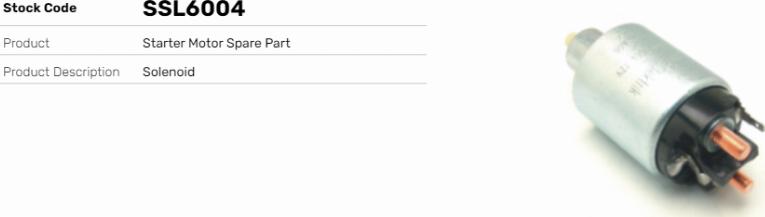 LE Part SSL6004 - Contacteur, démarreur cwaw.fr