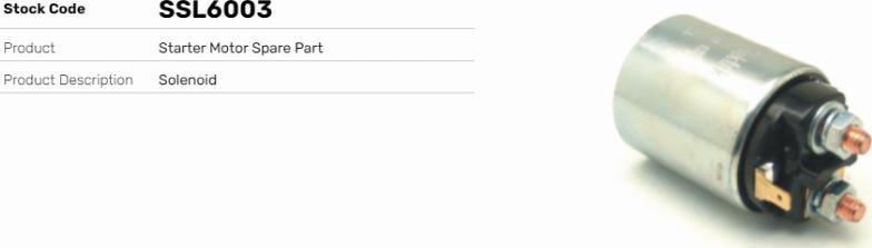 LE Part SSL6003 - Contacteur, démarreur cwaw.fr