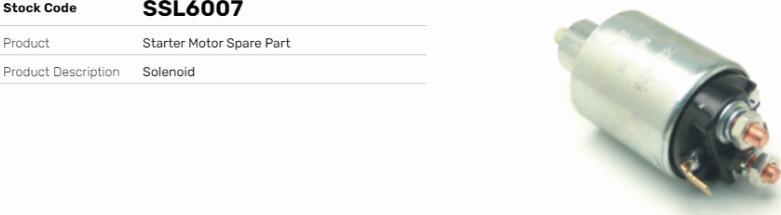 LE Part SSL6007 - Contacteur, démarreur cwaw.fr