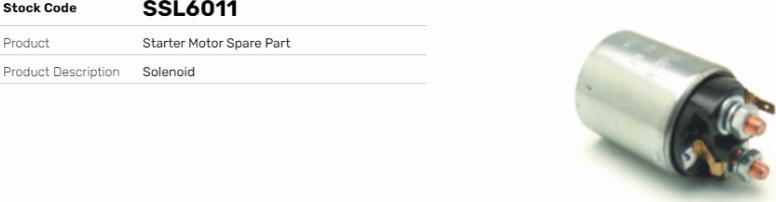 LE Part SSL6011 - Contacteur, démarreur cwaw.fr