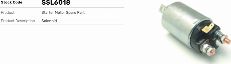 LE Part SSL6018 - Contacteur, démarreur cwaw.fr