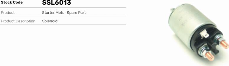 LE Part SSL6013 - Contacteur, démarreur cwaw.fr