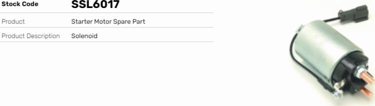 LE Part SSL6017 - Contacteur, démarreur cwaw.fr