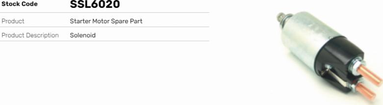 LE Part SSL6020 - Contacteur, démarreur cwaw.fr