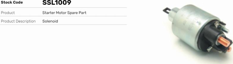 LE Part SSL1009 - Contacteur, démarreur cwaw.fr