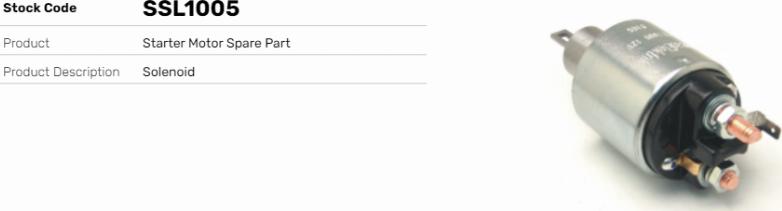 LE Part SSL1005 - Contacteur, démarreur cwaw.fr