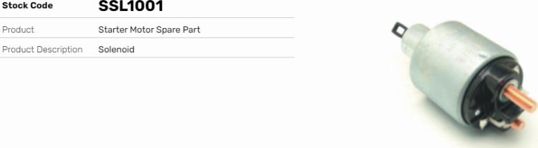LE Part SSL1001 - Contacteur, démarreur cwaw.fr