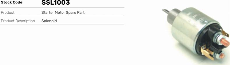 LE Part SSL1003 - Contacteur, démarreur cwaw.fr