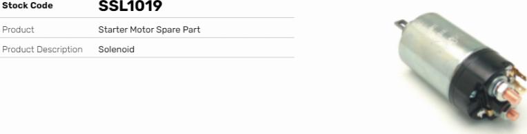 LE Part SSL1019 - Contacteur, démarreur cwaw.fr