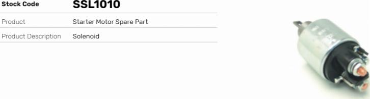 LE Part SSL1010 - Contacteur, démarreur cwaw.fr