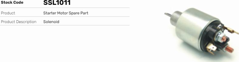 LE Part SSL1011 - Contacteur, démarreur cwaw.fr