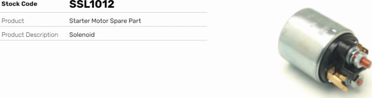 LE Part SSL1012 - Contacteur, démarreur cwaw.fr