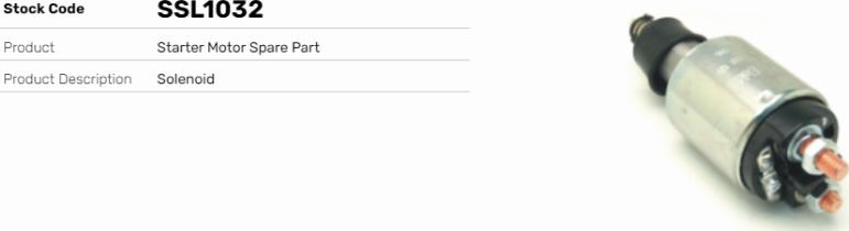 LE Part SSL1032 - Contacteur, démarreur cwaw.fr
