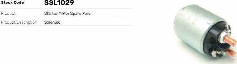 LE Part SSL1029 - Contacteur, démarreur cwaw.fr