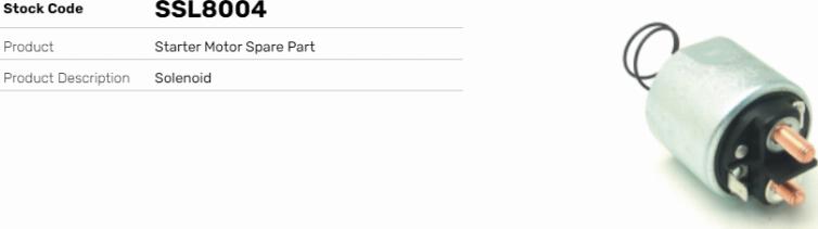 LE Part SSL8004 - Contacteur, démarreur cwaw.fr