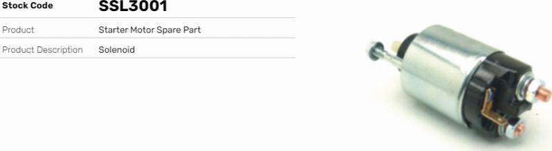 LE Part SSL3001 - Contacteur, démarreur cwaw.fr