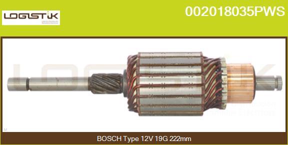 LGK 002018035PWS - Induit, démarreur cwaw.fr