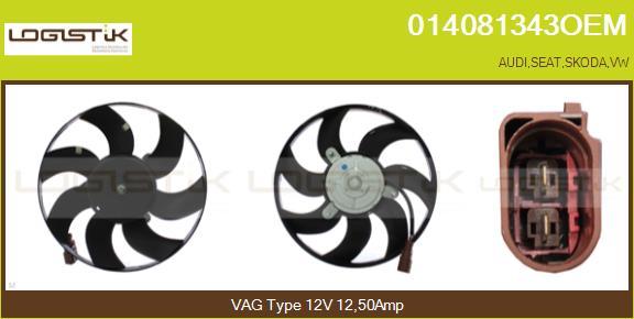 LGK 014081343OEM - Ventilateur, refroidissement du moteur cwaw.fr